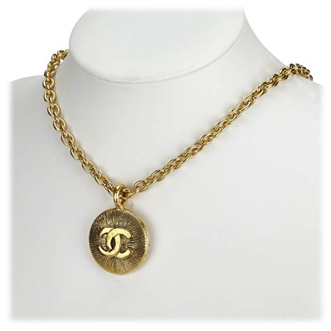 chanel gold necklace|Chanel gold necklace vintage.